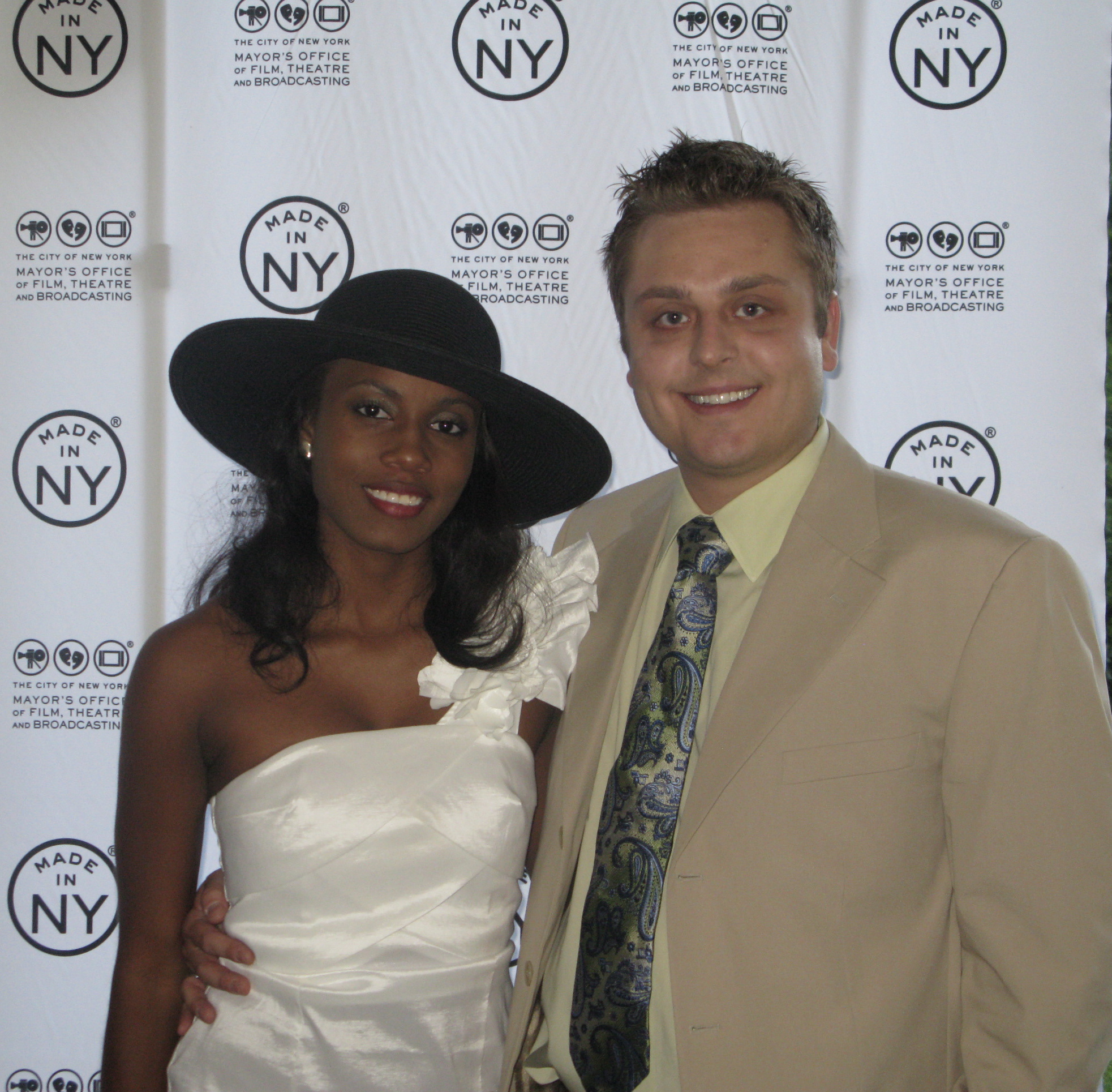 Josh Shull and Monique Wright attend the 5th Annual Made in New York Film Awards at Gracie Mansion