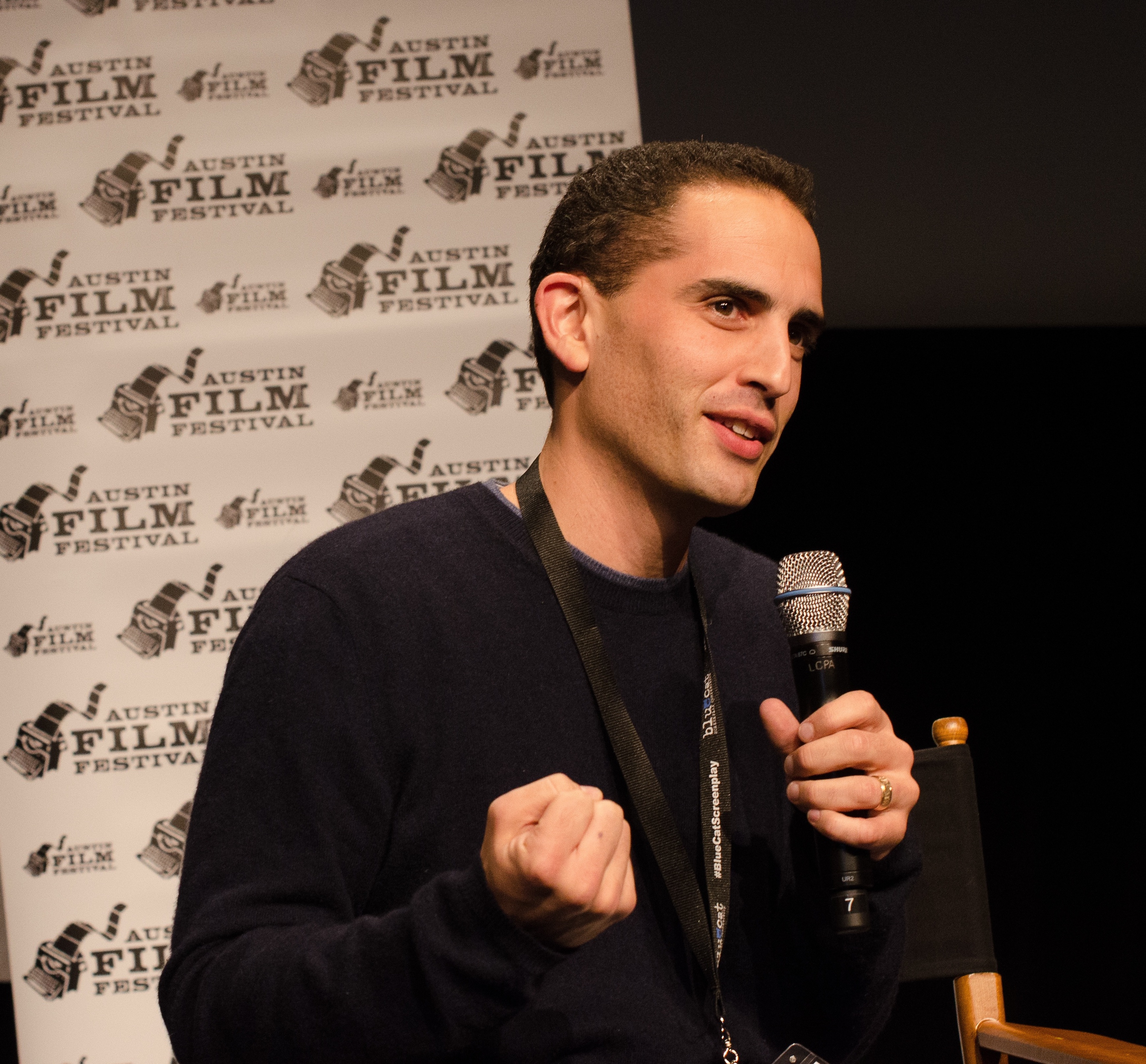 Daniel Poliner during the Q&A for the premiere of 
