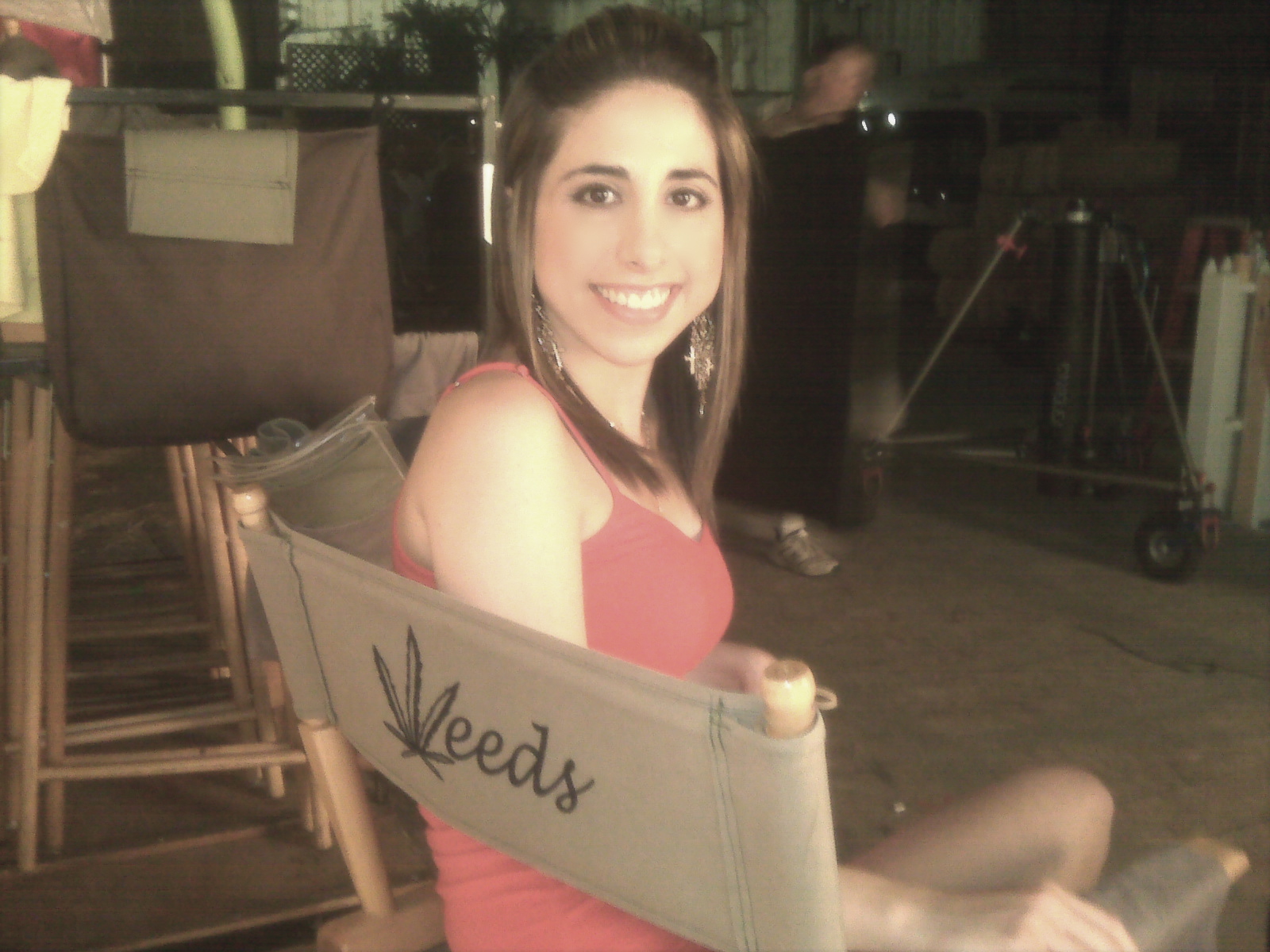 Lauren On the set of 