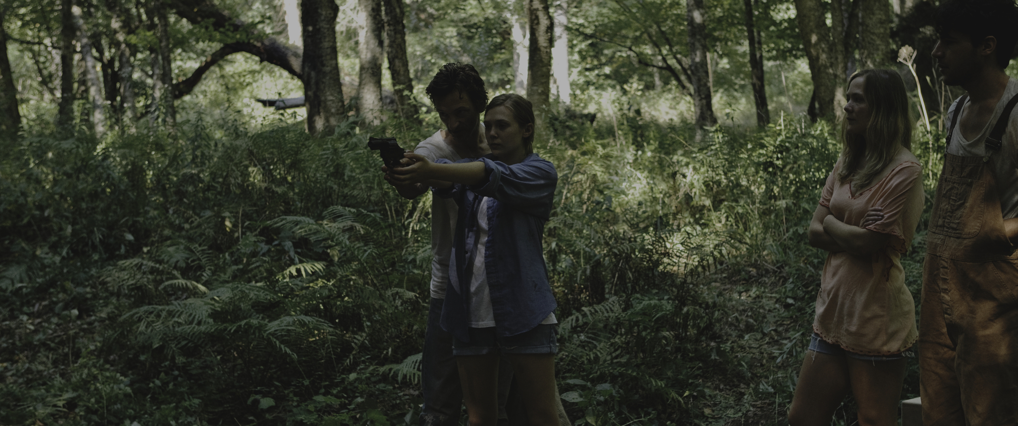 Still of John Hawkes, Elizabeth Olsen and Louisa Krause in Martha Marcy May Marlene (2011)