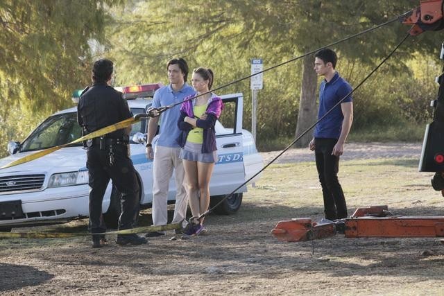 Still of Christian Alexander, Alexandra Chando, Blair Redford and Mercer Family in The Lying Game (2011)