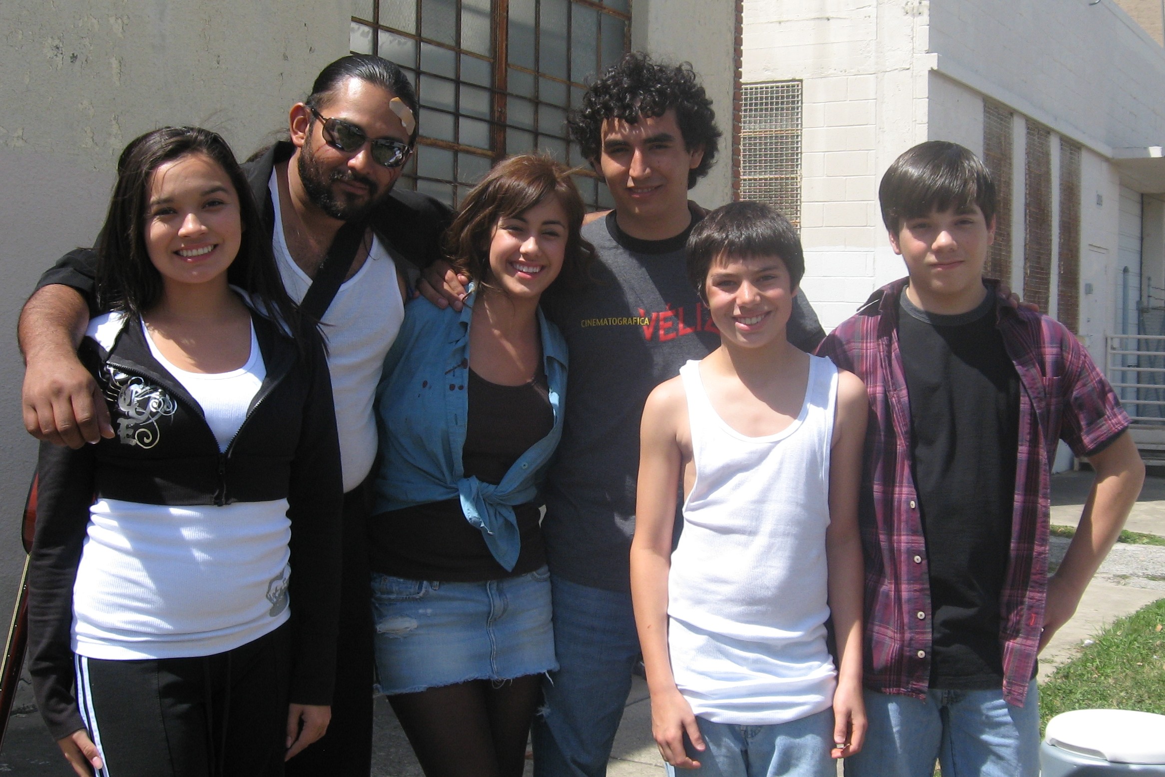 Zach with Director Pablo Veliz and the Cast of The Boys of Ghost Town.