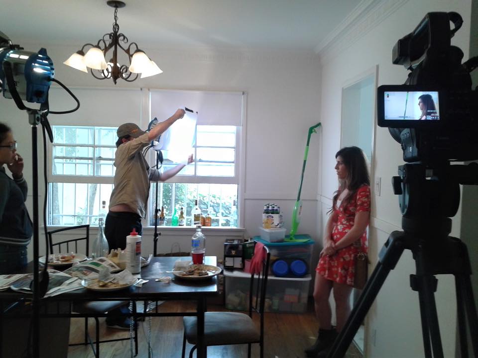 Filming the web series Kingsley Drive as Niki