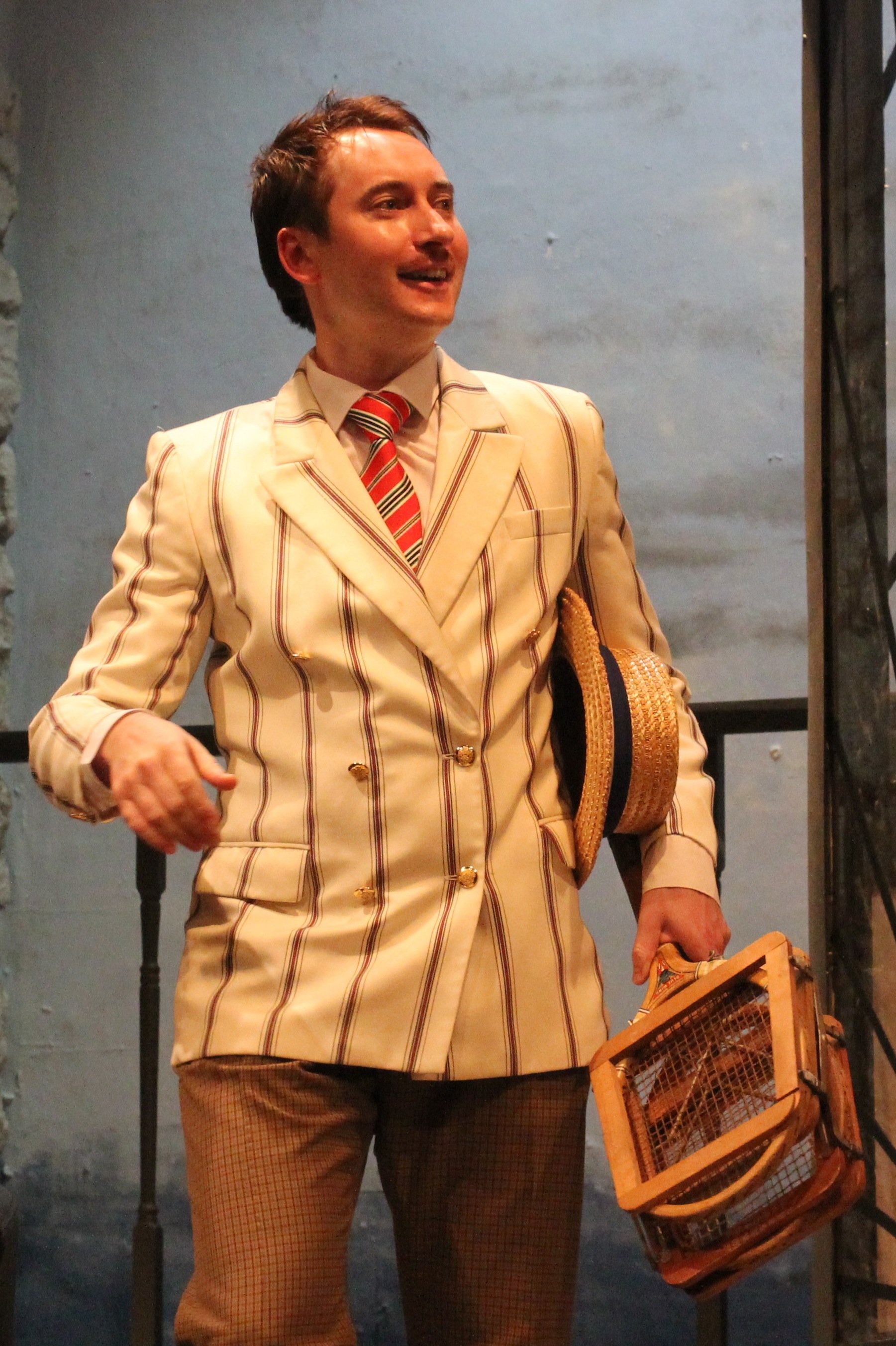 Luke Howard as Anthony Marston in the Agatha Christie stage play 'And Then There Were None' at The Dunstable Rep 2012
