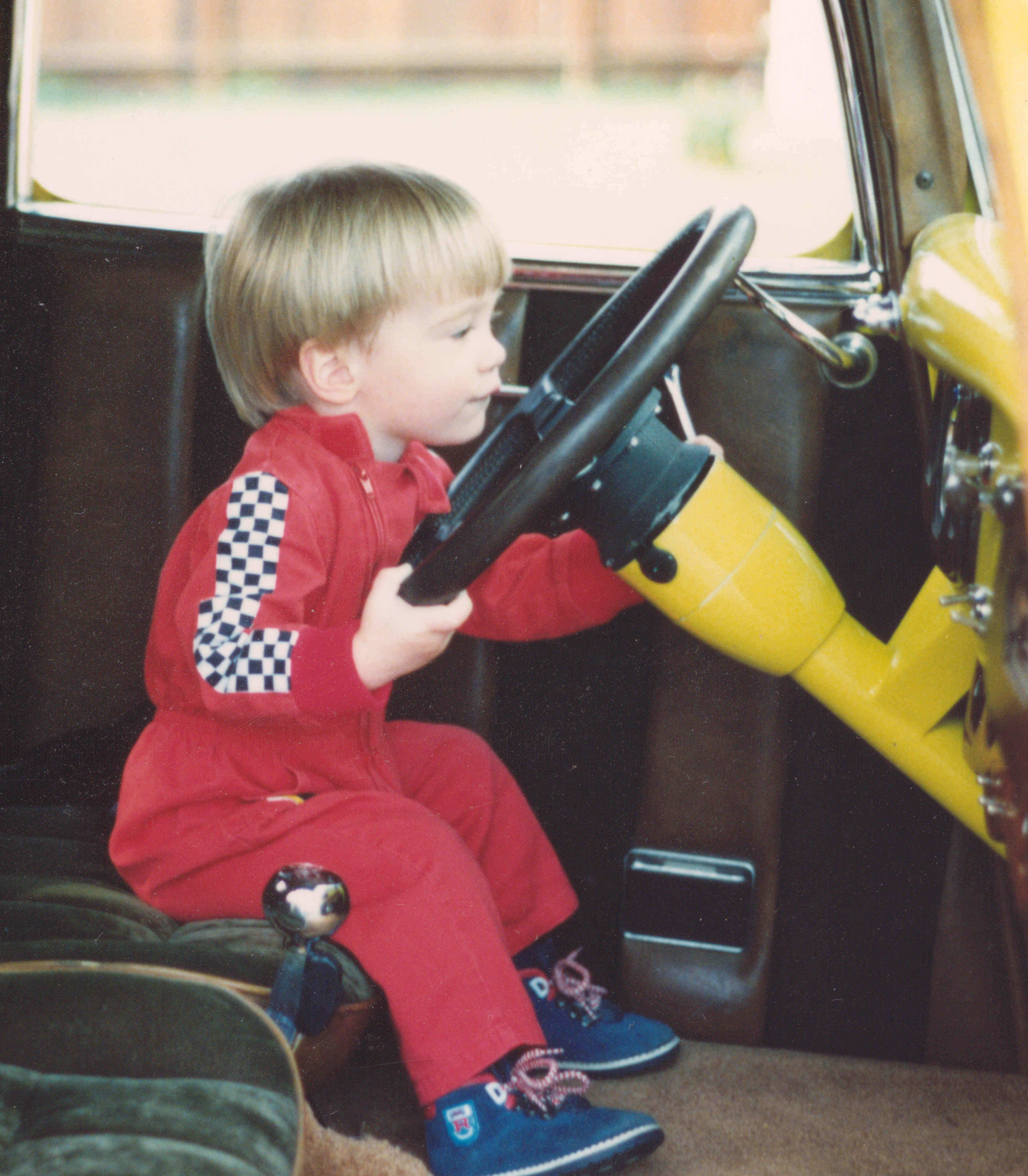Driving skills started early.