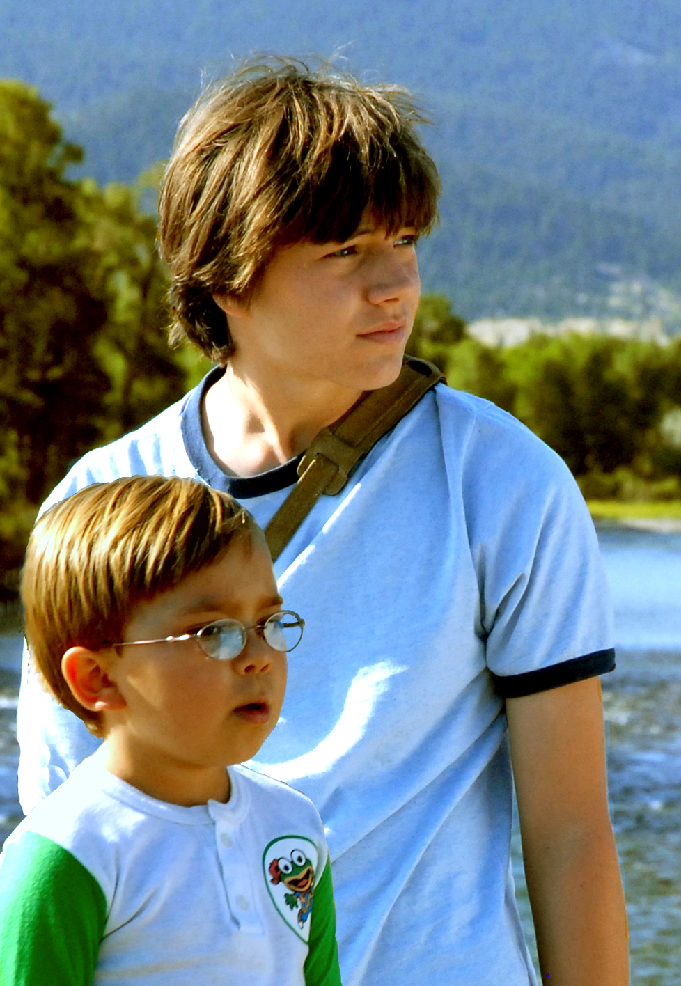 A Plumm Summer - Owen Pearce and Chris J. Kelly on the set in Montana