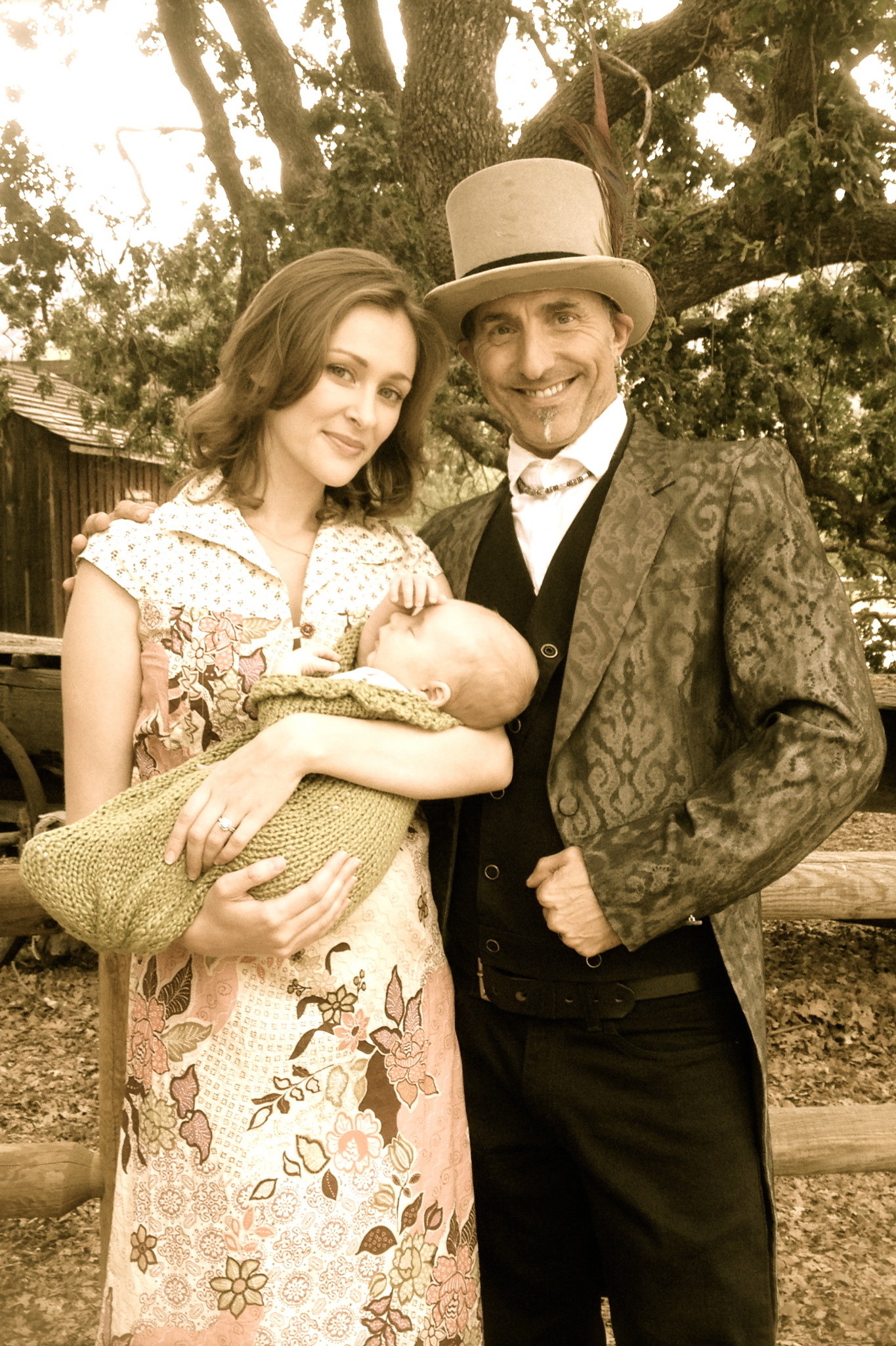 CURIO SHOP - Zoe Taylor as FRANCINE RANDALL - JEFFERSON, Max William Crane as OLIVER (infant) and James P. Murray as WILLIAM JEFFERSON