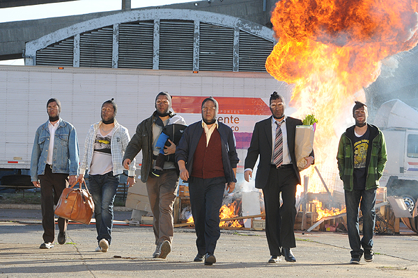 Daniel Alcaíno, Cristián Campos, Néstor Cantillana, Claudio Arredondo, Mario Horton and Martín Castillo in Peleles (2011)