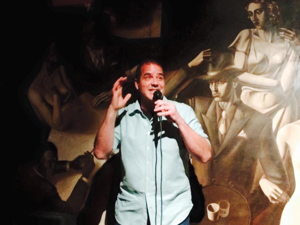 Jonathan Browning doing stand up at the Formosa in West Hollywood.