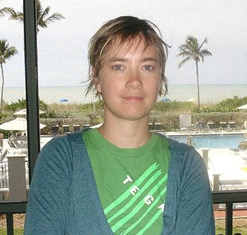 Jen Heck on the set of Dexter, 2007.