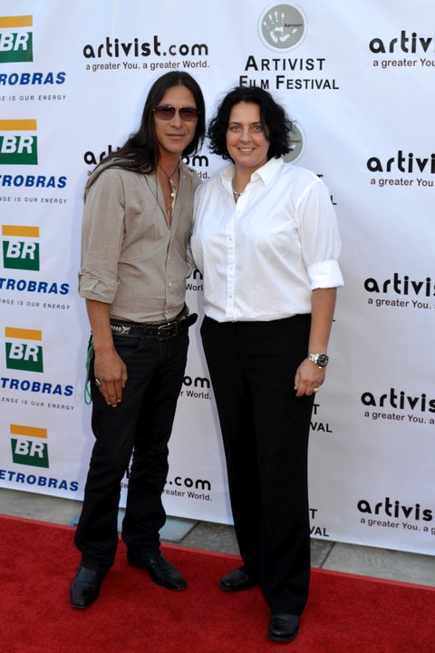 Rick Mora and ARTIVIST Co-Founder at 2011 ARTIVIST Film Festival
