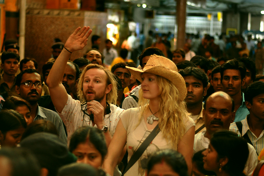 !st Assistant Director Greg Cobain and Director Claire McCarthy on the set of THE WAITING CITY. Kolkata, India