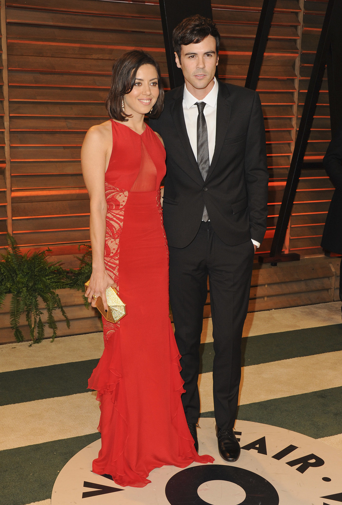 Aubrey Plaza and Blake Lee 2014 Vanity Fair Oscar Party