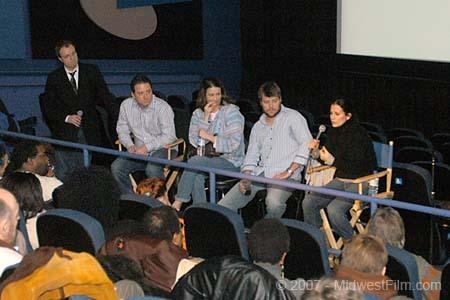 Scott Prestin (2nd from right) speaking on the Producers Panel at The Midwest Independent Film Festival