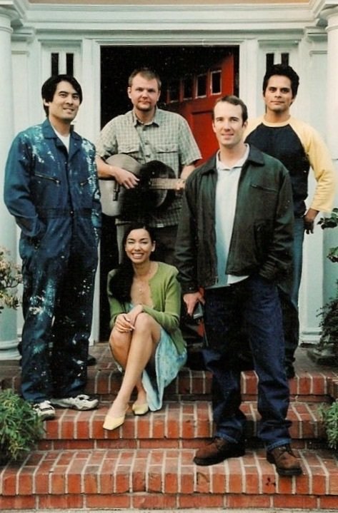 Still of Eliane Chappuis, Cesar Herrera, Heath Lourwood, Chris Tashima and Tim O'Hara in On the Roof (2002)