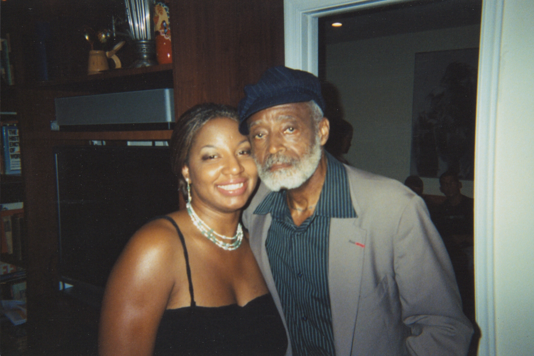 Nicole Denise Hodges takes a photo with legendary filmmaker Mr Melvin Van Peebles on set of a feature film. Melvin is known for Sweet Sweetback Baddasss Song, Posse, and Panther.