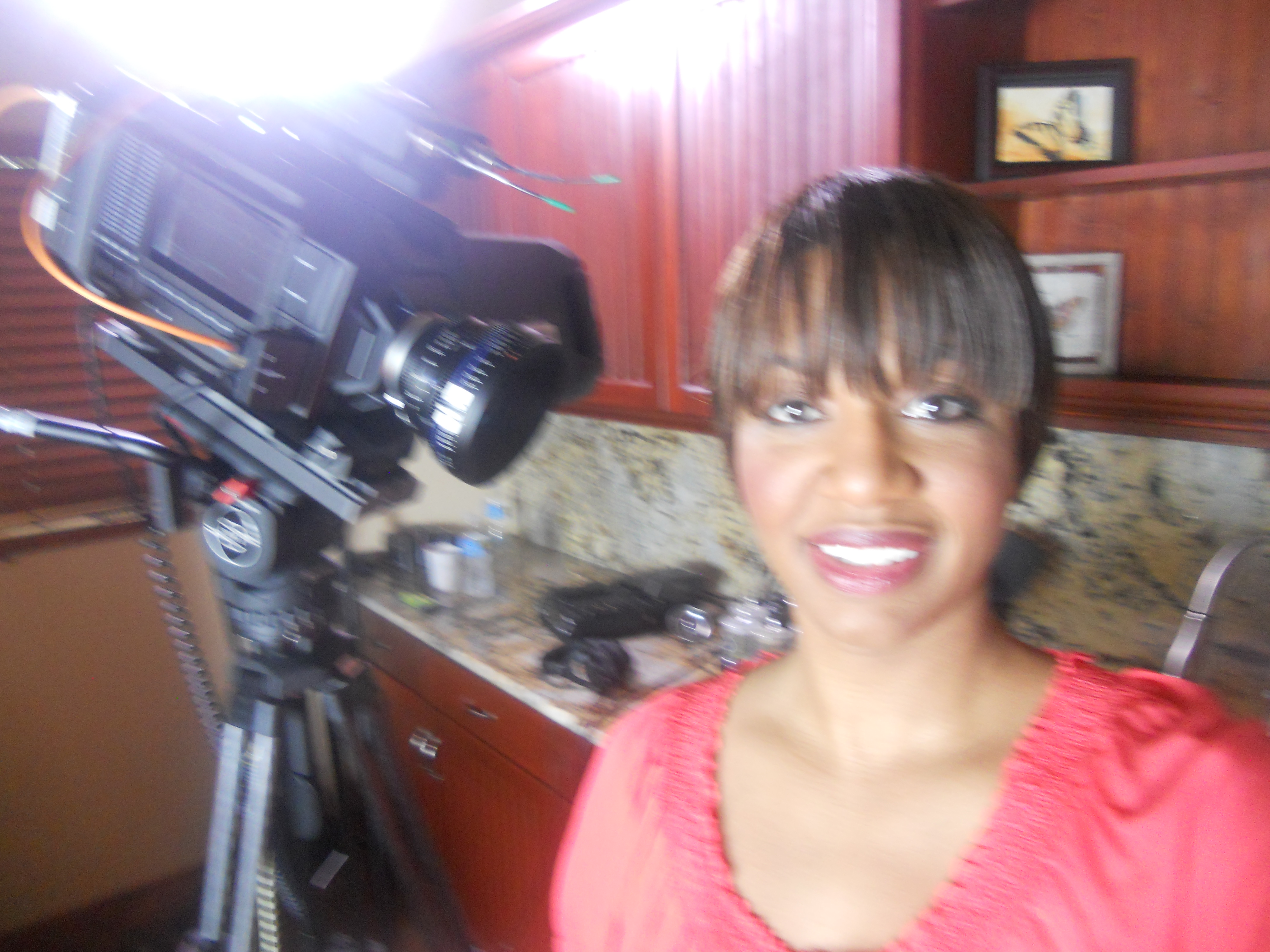 Nicole on set filming soeaking role in a PSA for HIV Awareness. The is currently airing on CBS-MY33 in Florida.