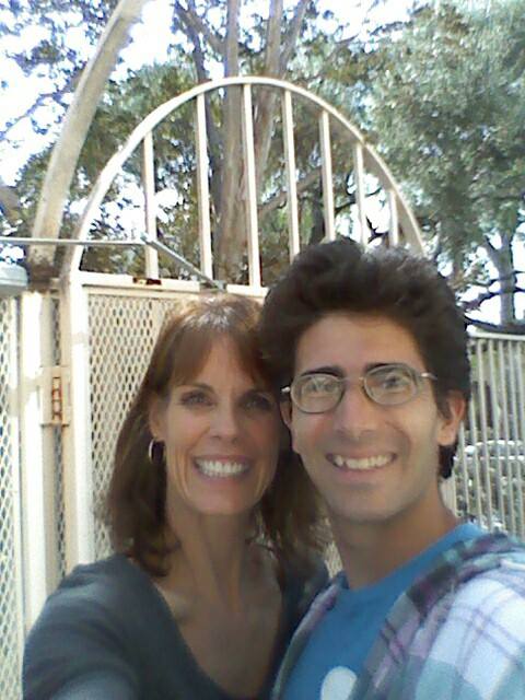 With Alexandra Paul on the set of Mentor