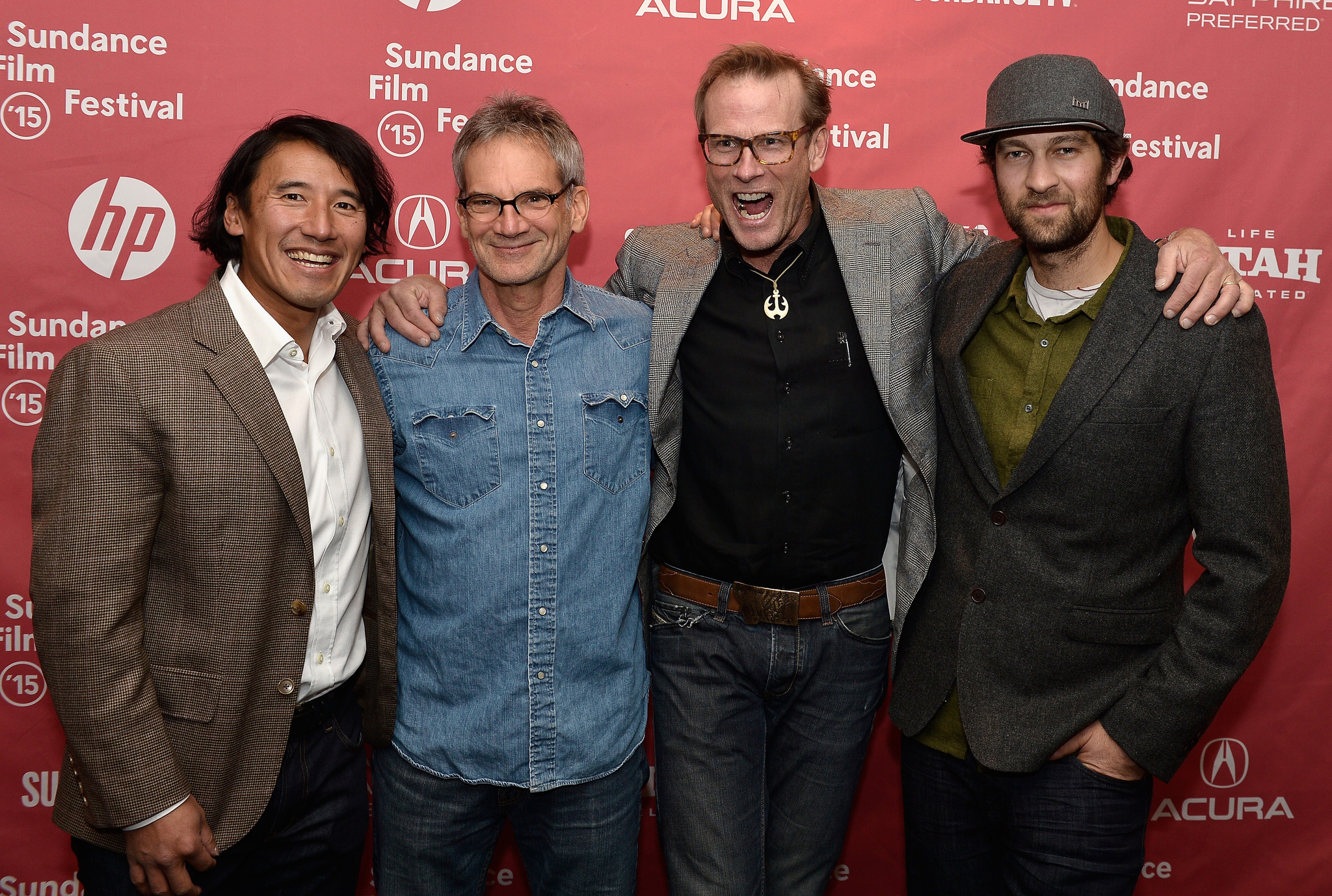 Conrad Anker, Jon Krakauer, Renan Ozturk and Jimmy Chin at event of Meru (2015)