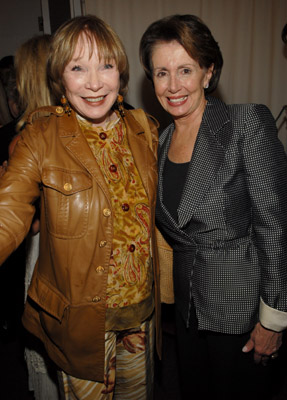 Shirley MacLaine and Nancy Pelosi