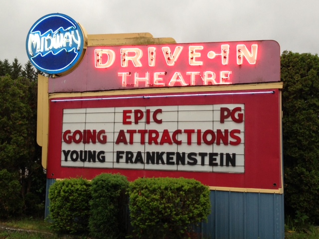 Going Attractions plays at the Midway Drive-in, Minetto NY