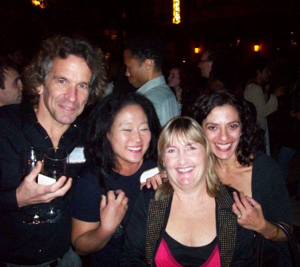 Eddie Huchro with Cindy Chang, Dawn Gray and Diana Simonzadeh