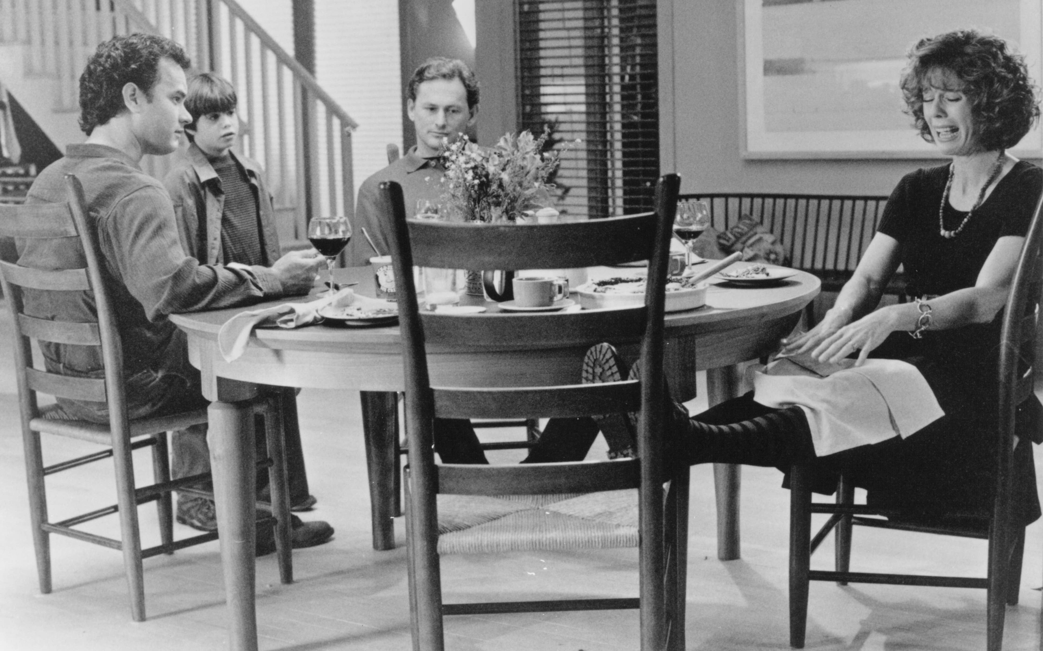 Still of Tom Hanks, Victor Garber, Rita Wilson and Ross Malinger in Sleepless in Seattle (1993)