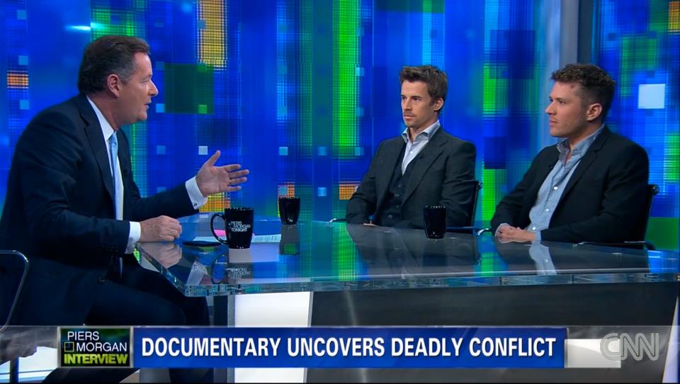 Ryan Phillippe and Geoff Clark are interviewed by Piers Morgan on CNN's Piers Morgan Live