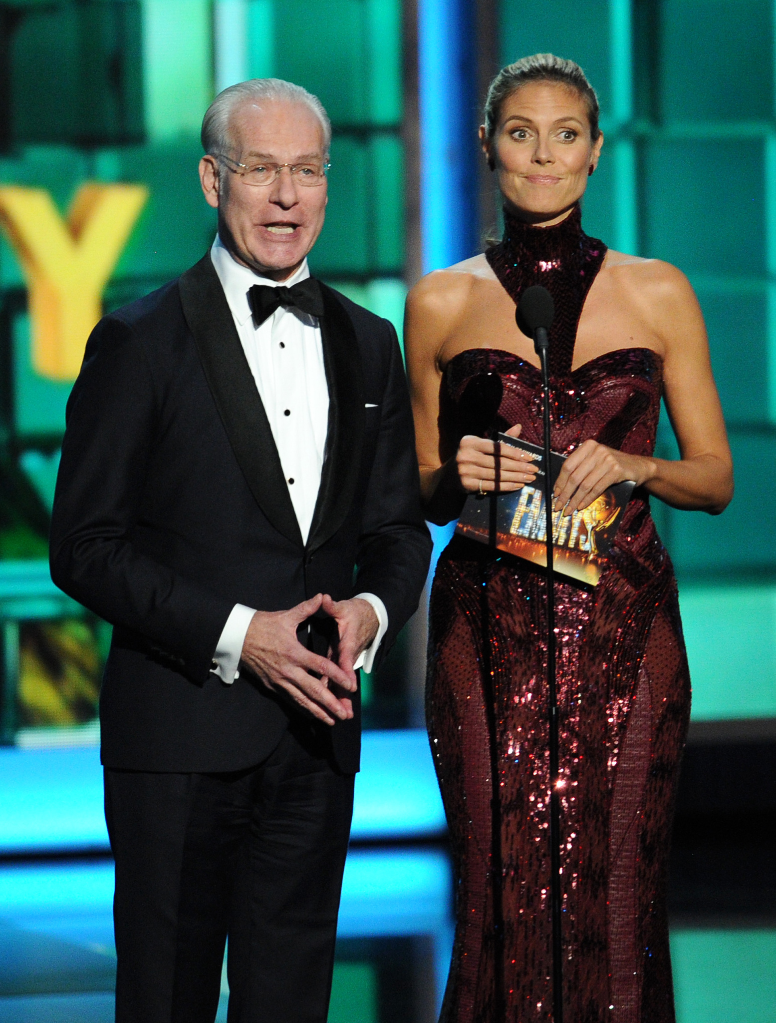 Heidi Klum and Tim Gunn at event of The 65th Primetime Emmy Awards (2013)