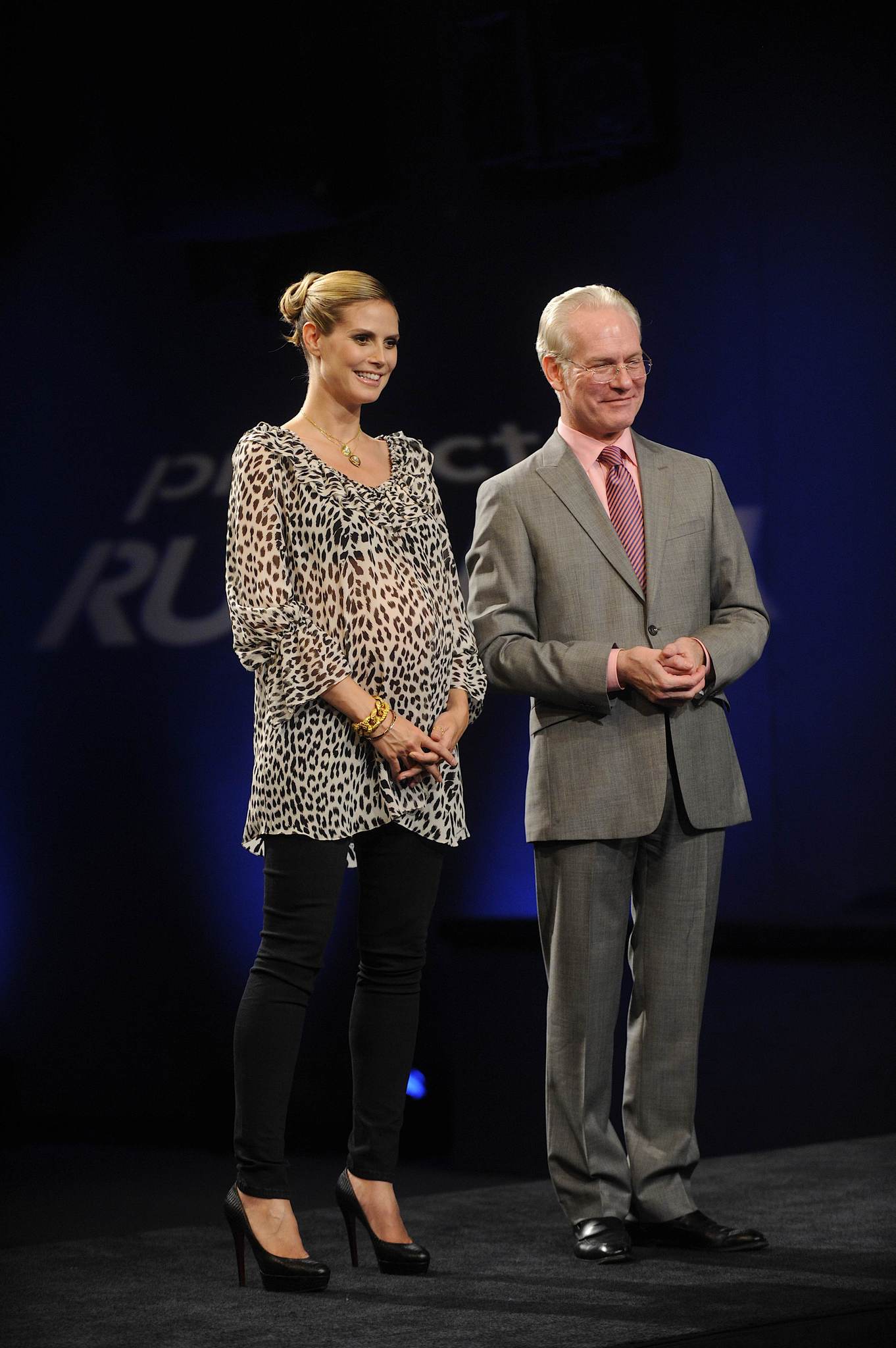 Still of Heidi Klum and Tim Gunn in Project Runway (2004)