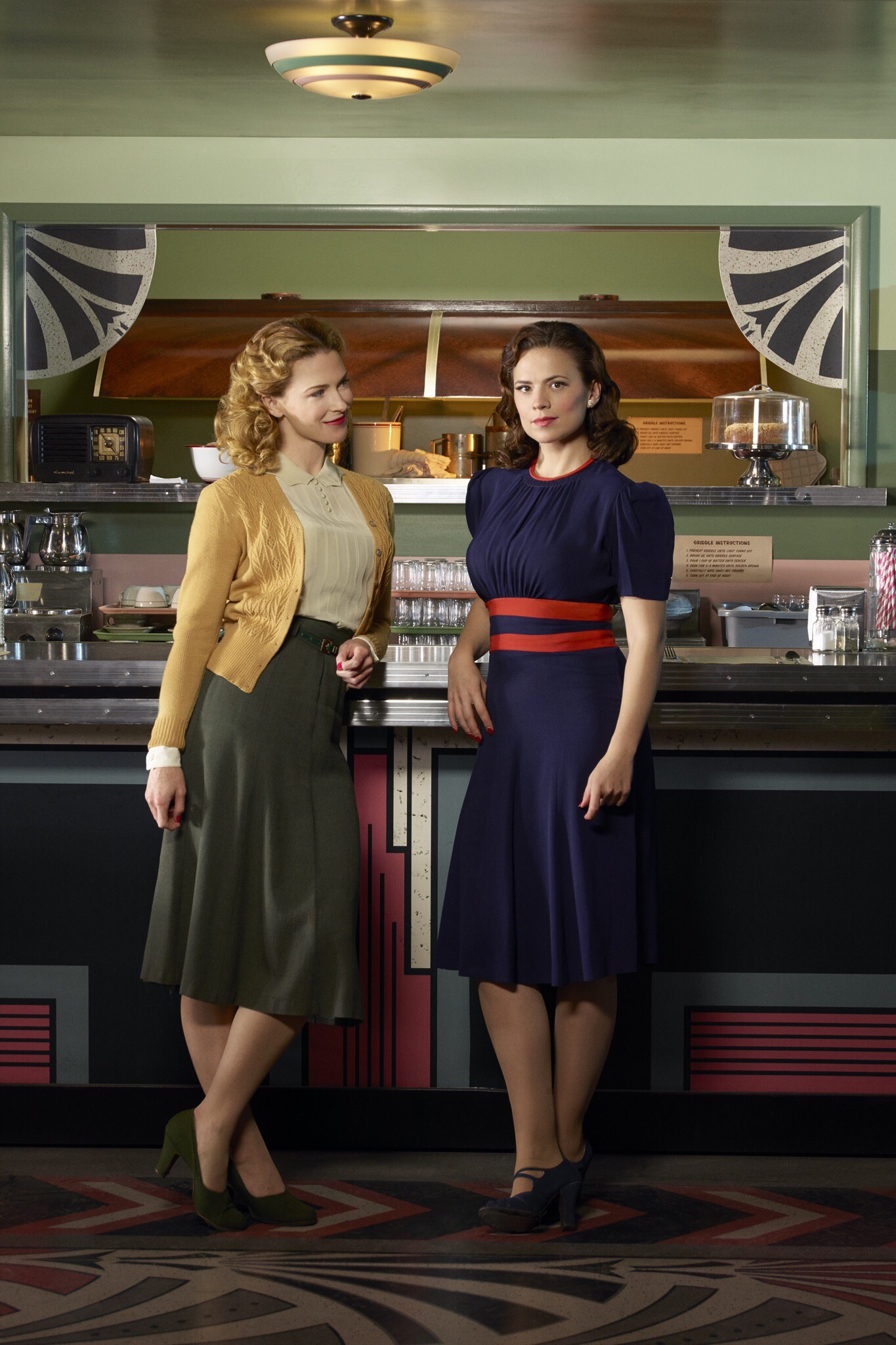 Still of Bridget Regan and Hayley Atwell in Agent Carter