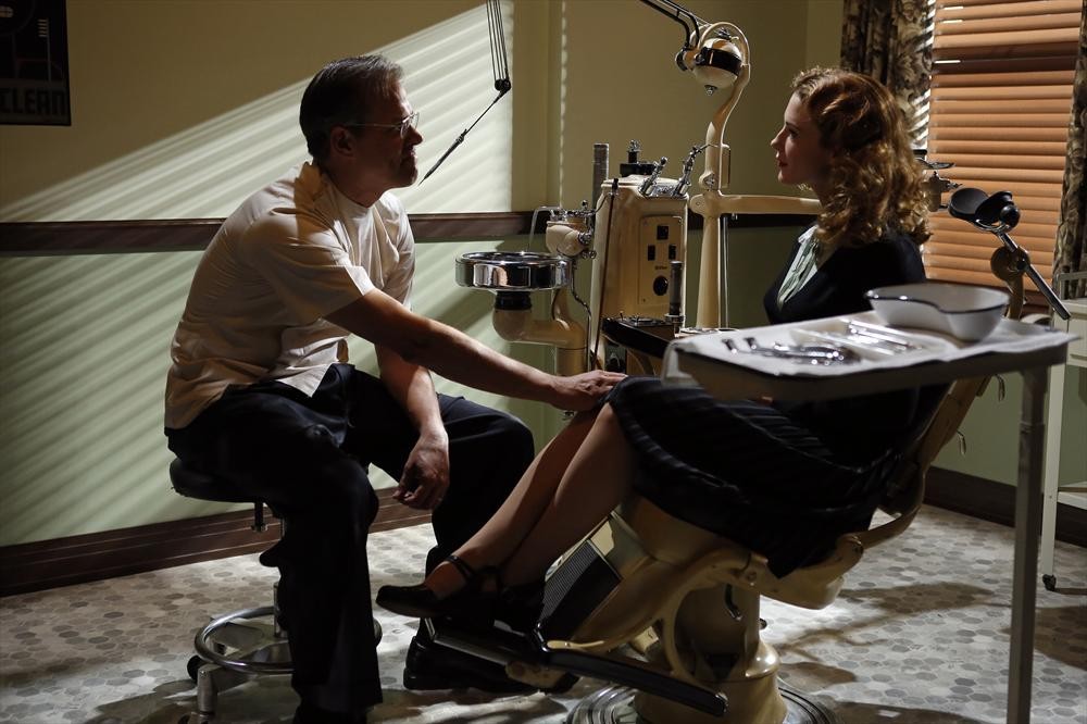 Still of Bridget Regan and Rick Peters in Agent Carter (2015)