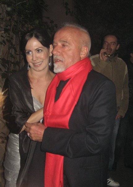Paulo Coelho and Adriana Garza at The Experimental Witch world premire, Rome Film Festival October 2009.
