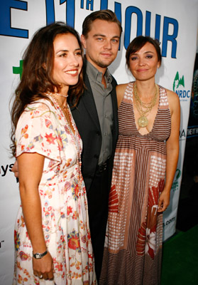 Leonardo DiCaprio, Nadia Conners and Leila Conners at event of The 11th Hour (2007)