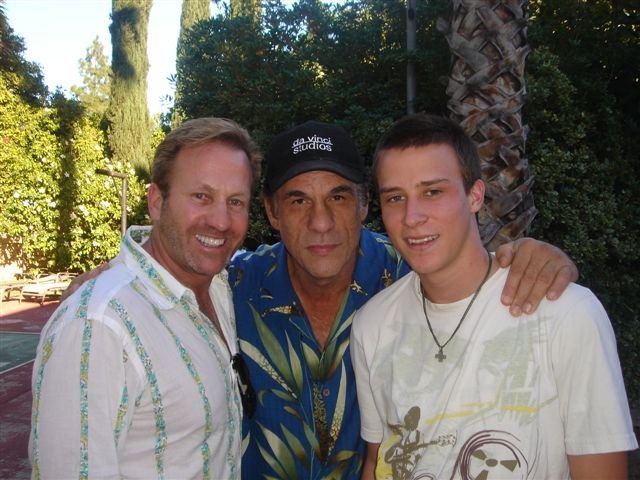 Ted with his son Teddy and Robert Davi