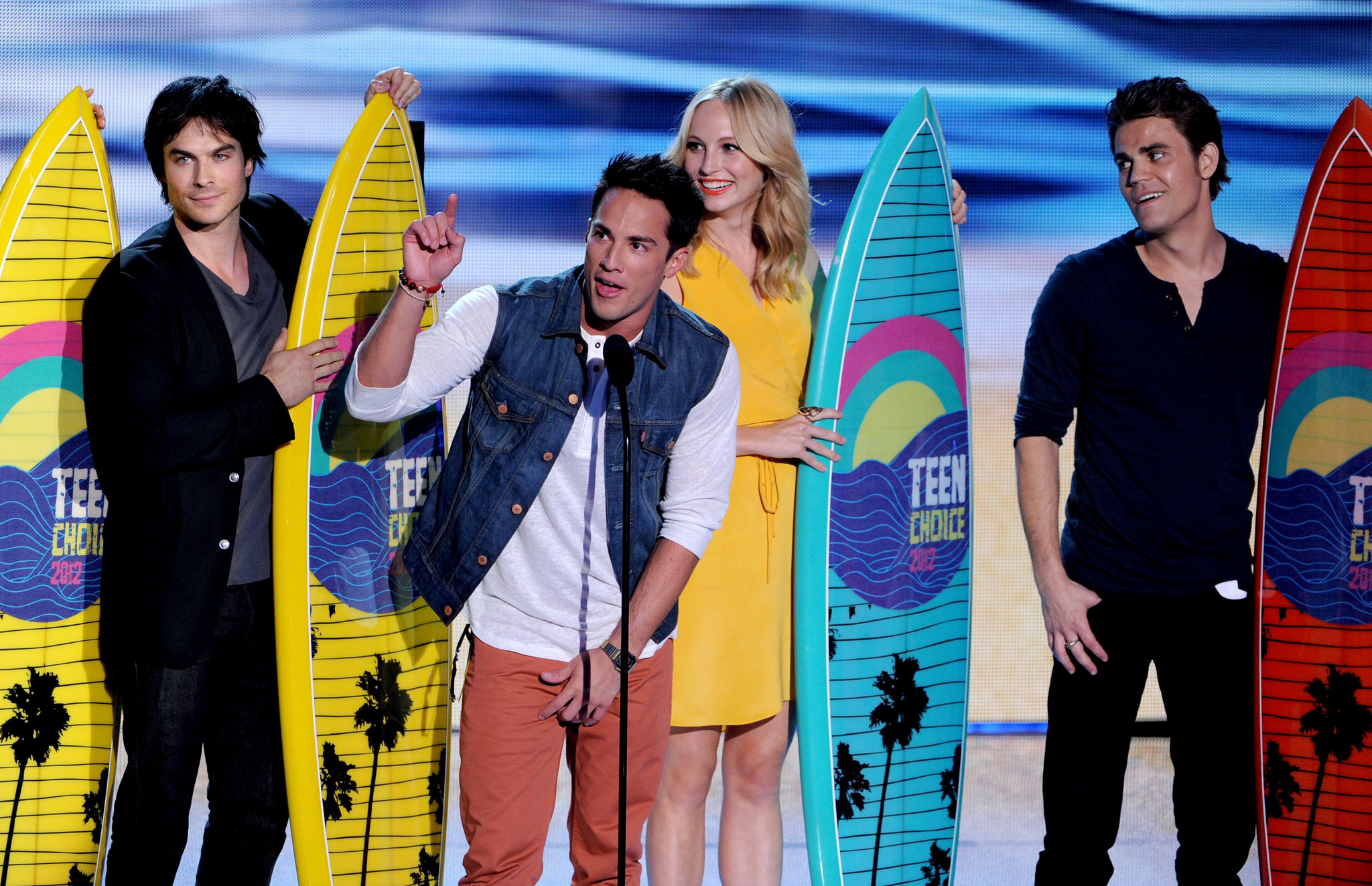 Ian Somerhalder, Paul Wesley and Candice Accola at event of Teen Choice Awards 2012 (2012)