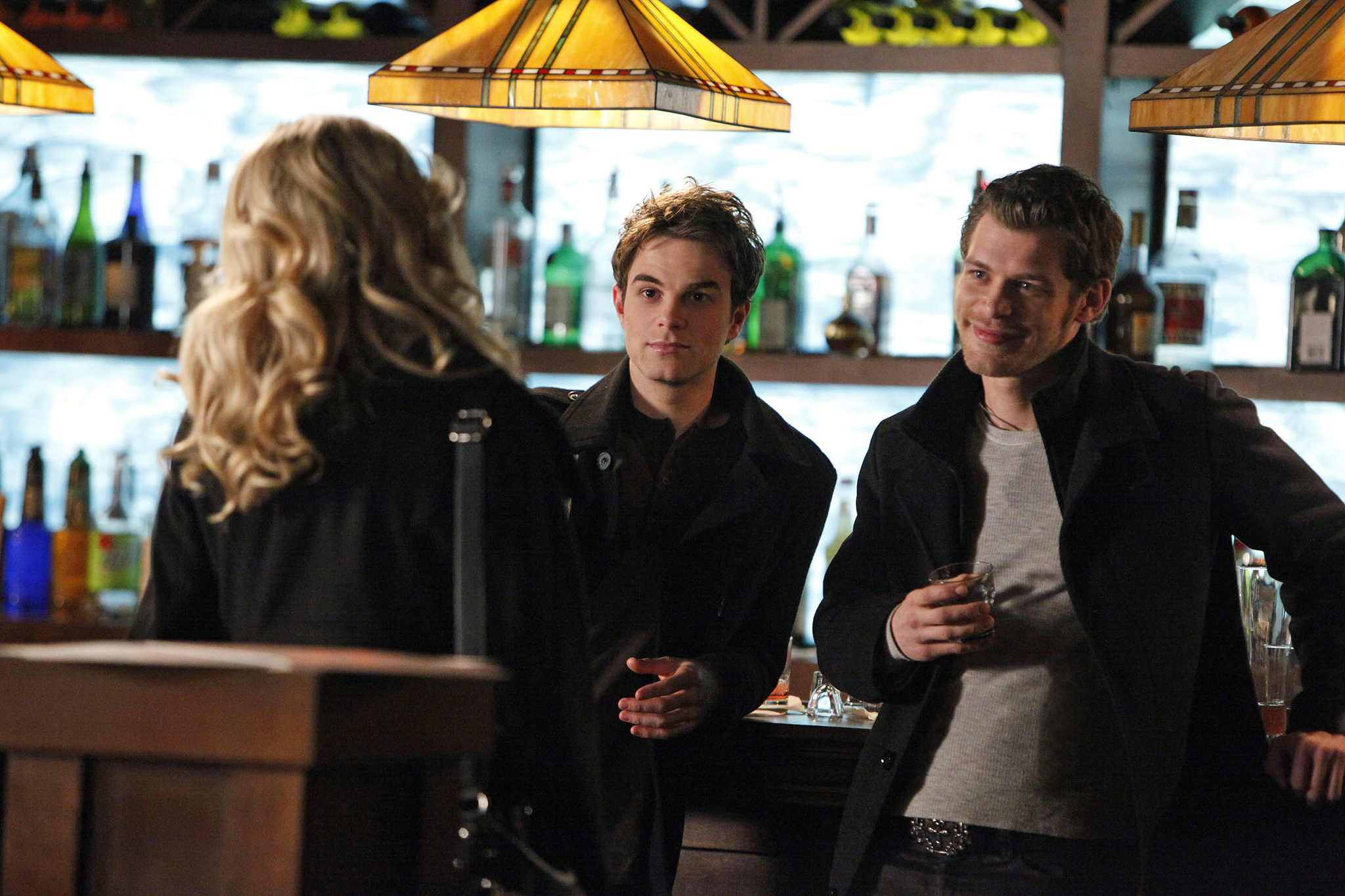 Still of Joseph Morgan, Nathaniel Buzolic and Candice Accola in Vampyro dienorasciai (2009)