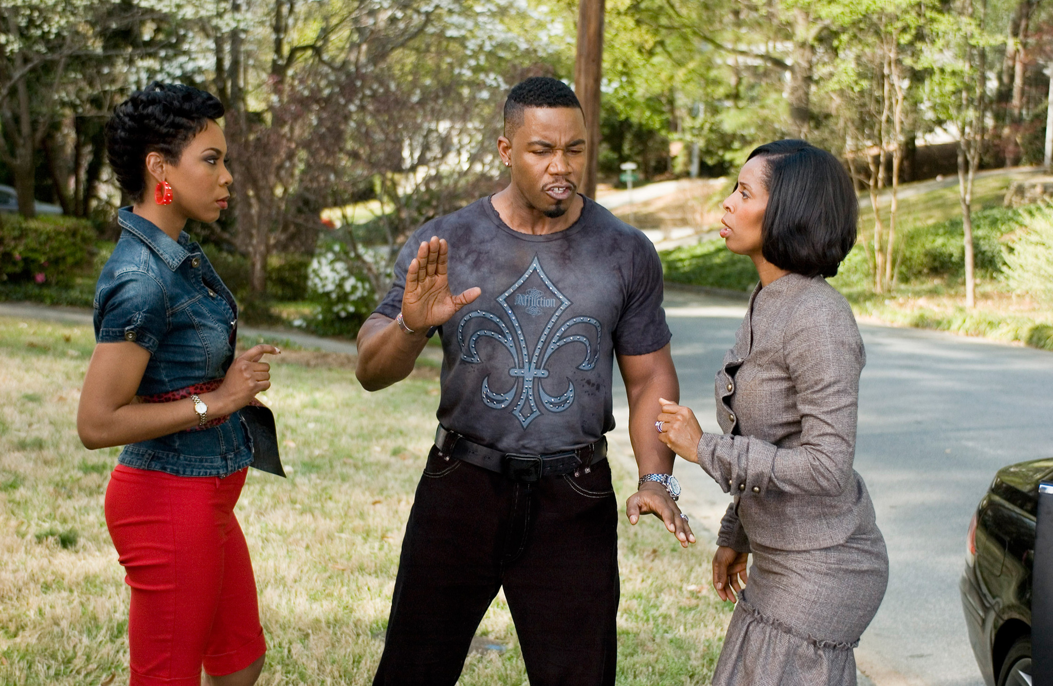 Still of Tasha Smith, Michael Jai White and Kaira Akita in Why Did I Get Married? (2007)