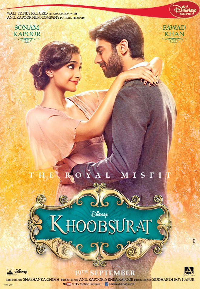 Sonam Kapoor and Fawad Khan in Khoobsurat (2014)