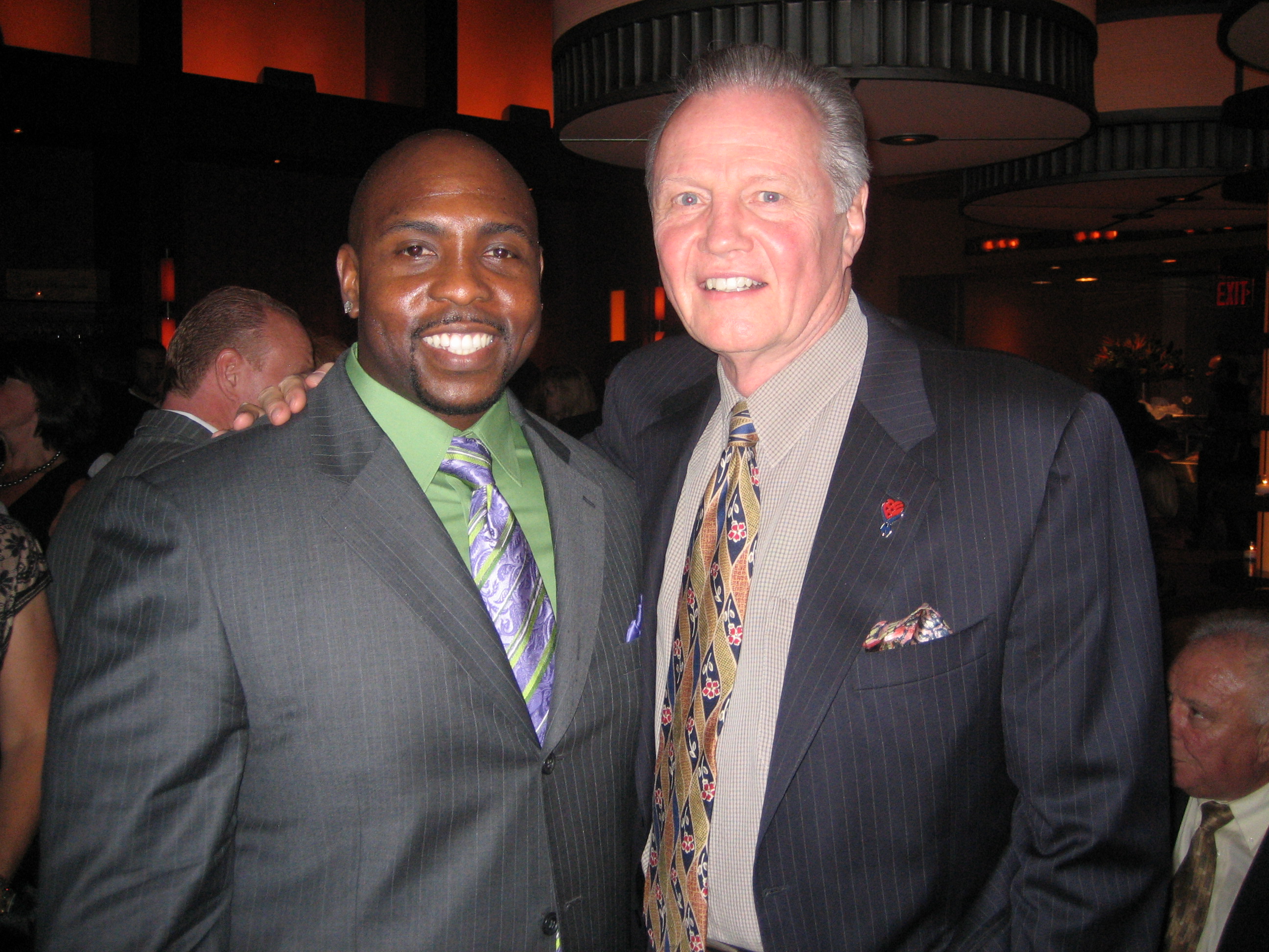Christopher Michael Holley and Jon Voight at the Pride and Glory Premiere in New York City.