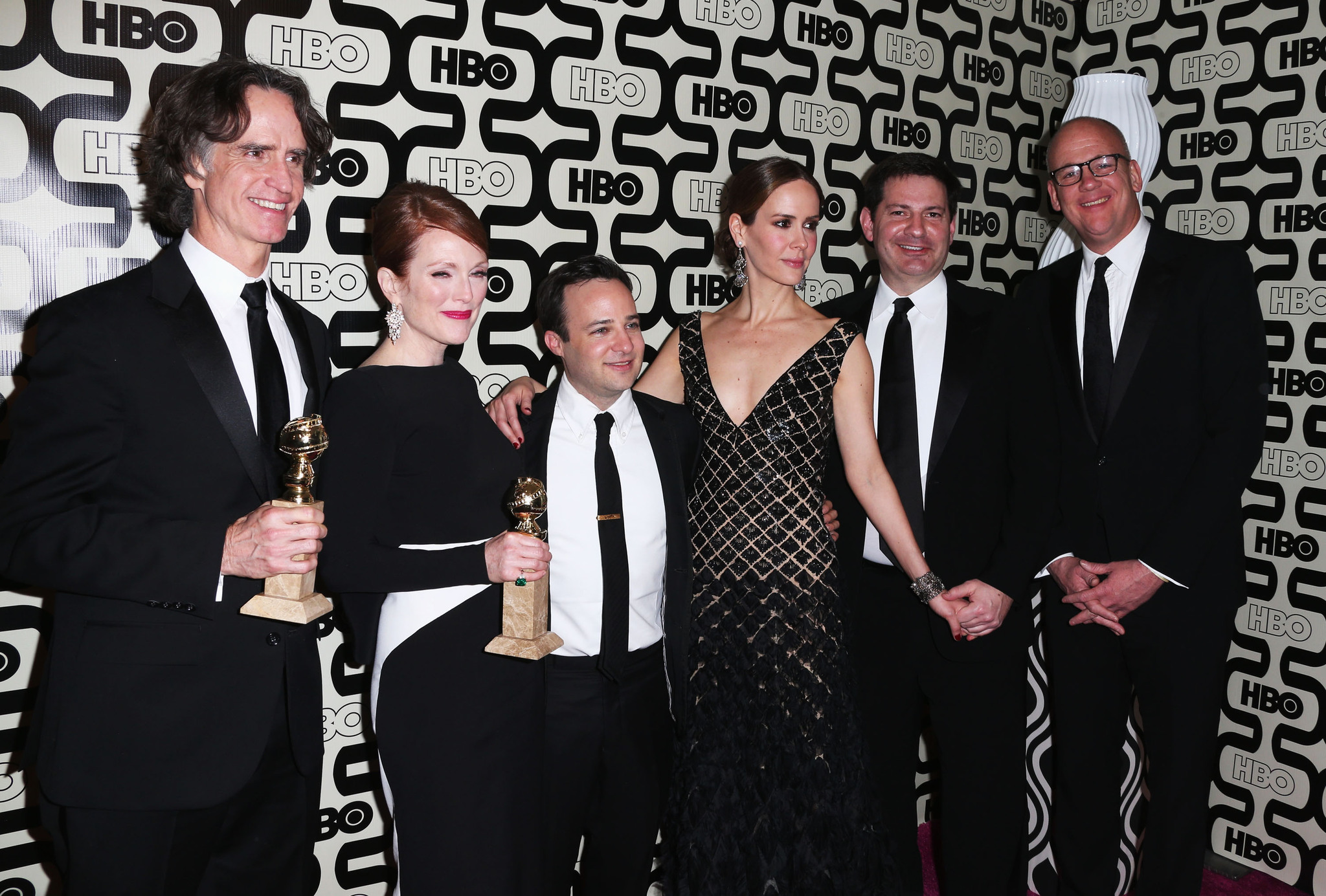 Julianne Moore, Sarah Paulson, Jay Roach, Danny Strong and John Heilemann