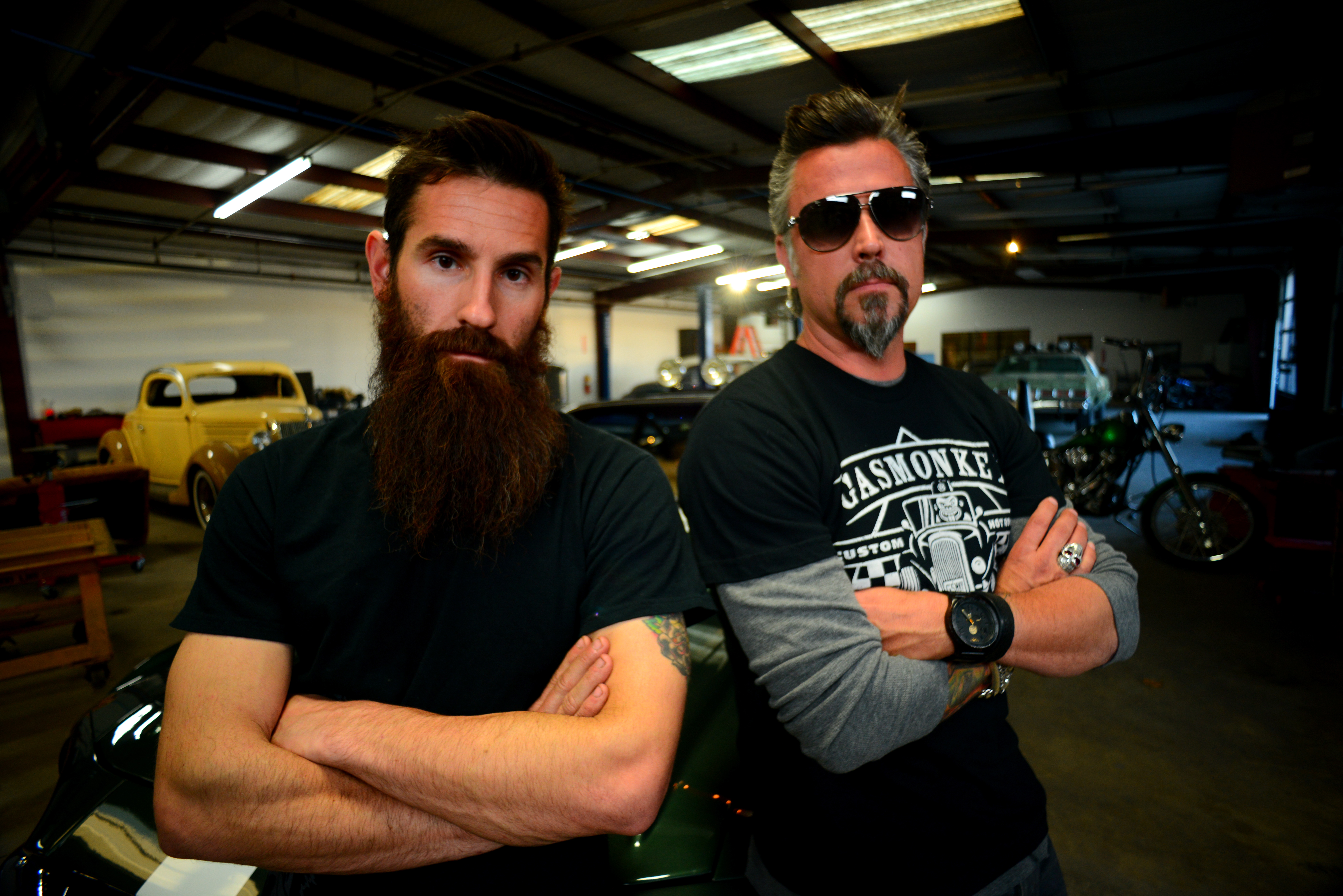 Richard Rawlings and Aaron Kaufman of Gas Monkey Garage, stars of Fast N' Loud