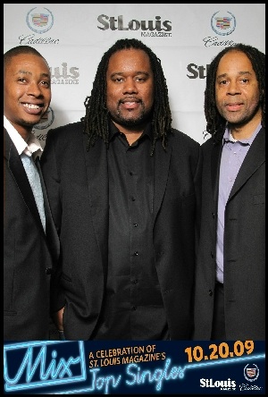 Lt to Rt, Terrance Clark, Kevin Coleman, Derrick Phillips at the 2009 St. Louis Magazine Top Singles Issue Party.