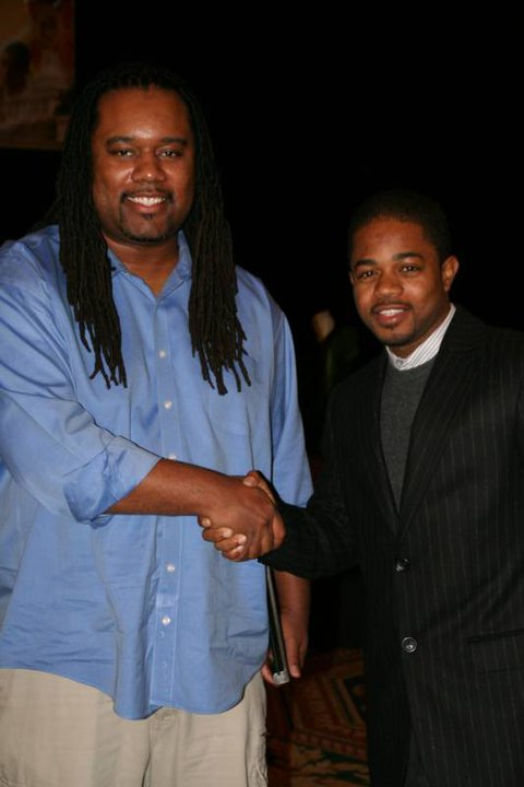 Kevin Coleman and Chris Kazi Rolle in 2007 at the National Network for Youth Conference.
