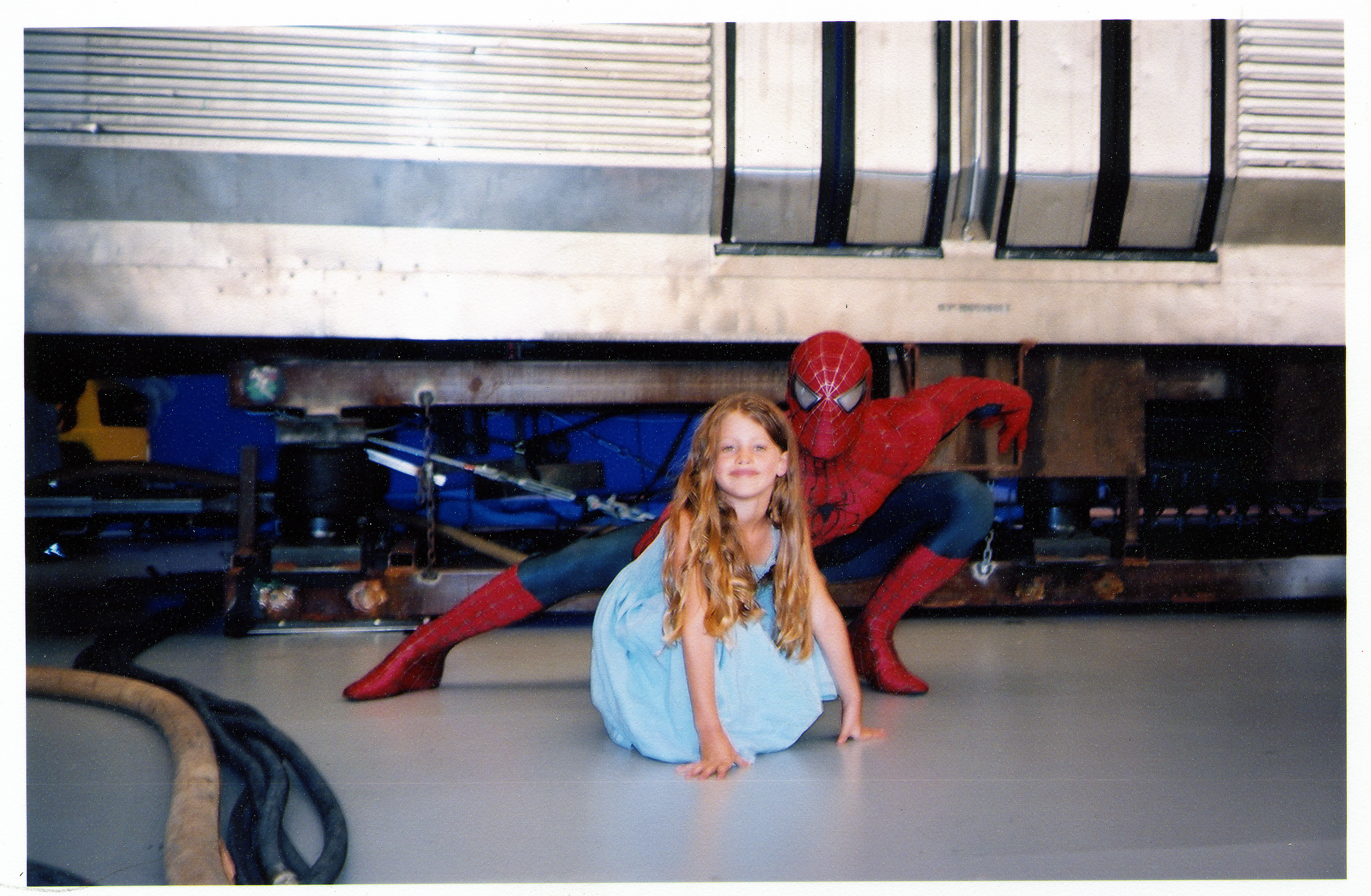 working on Spiderman 2, Los Angeles CA -5 yrs. old, 2002