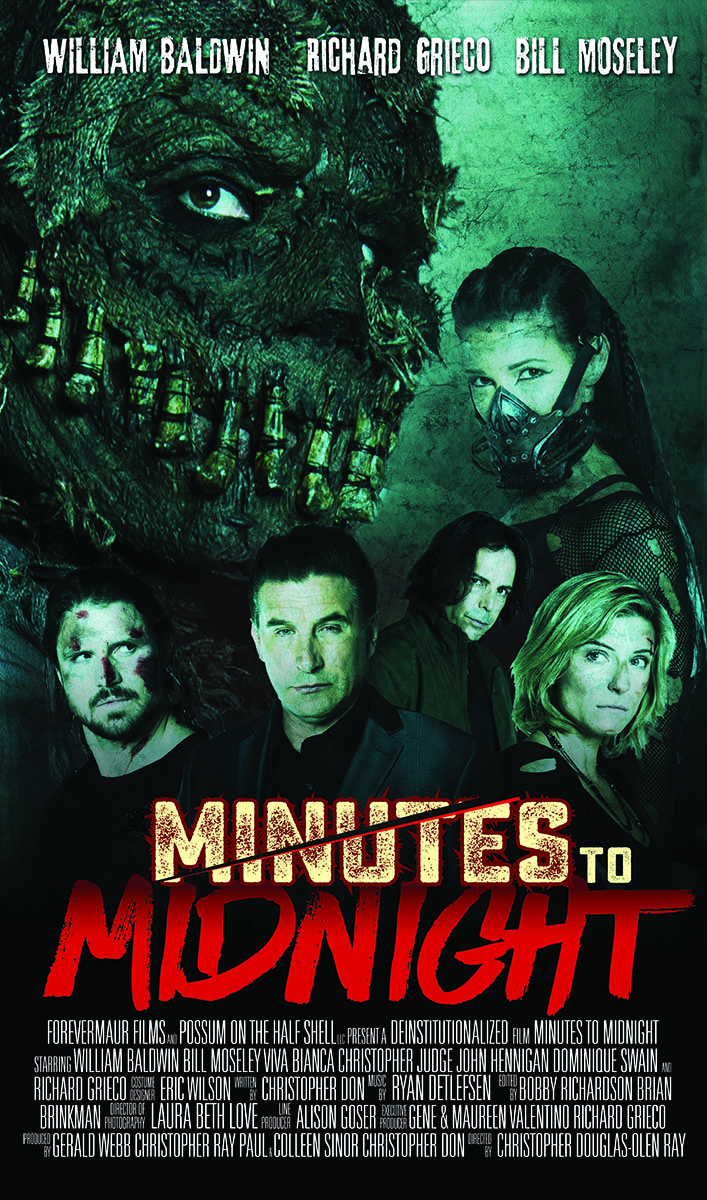 William Baldwin, Dominique Swain, Richard Grieco, Christopher Judge, Bill Moseley, John Hennigan, Mercy Malick and Viva Bianca in Minutes to Midnight (2015)