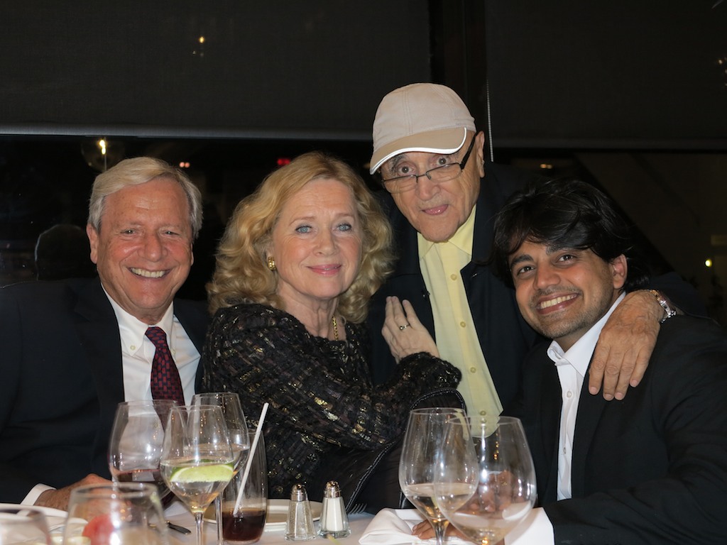 At the Special Dinner on the 36th Montreal World Film Festival with Donald Saunders, Liv Ullmann and the Festival Director..
