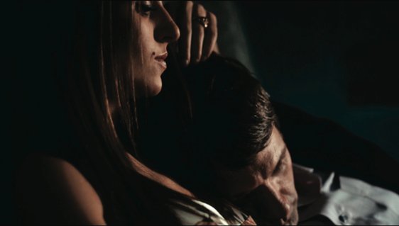 still of Genevieve Hudson-Price and Andrew Urtz in Loveless