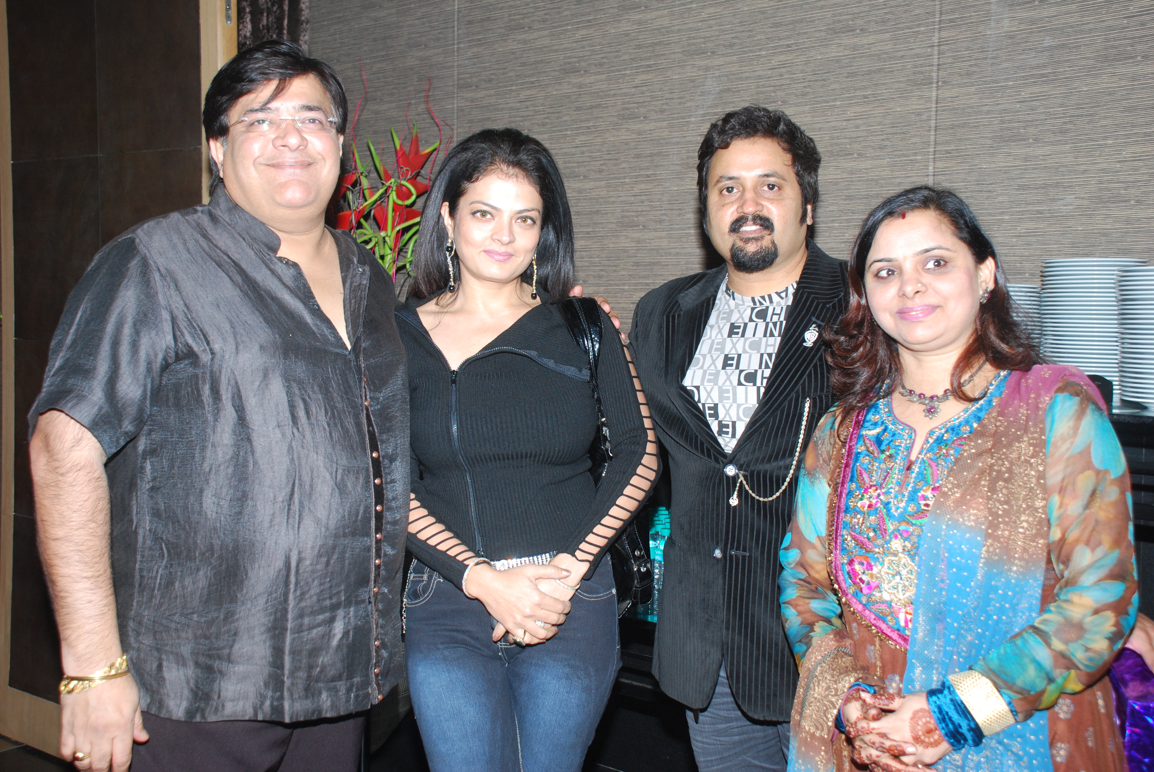 (l-R) Akash Deep, Actress Sheeba, Rajeev khandelwal & Mrs. Khandelwal