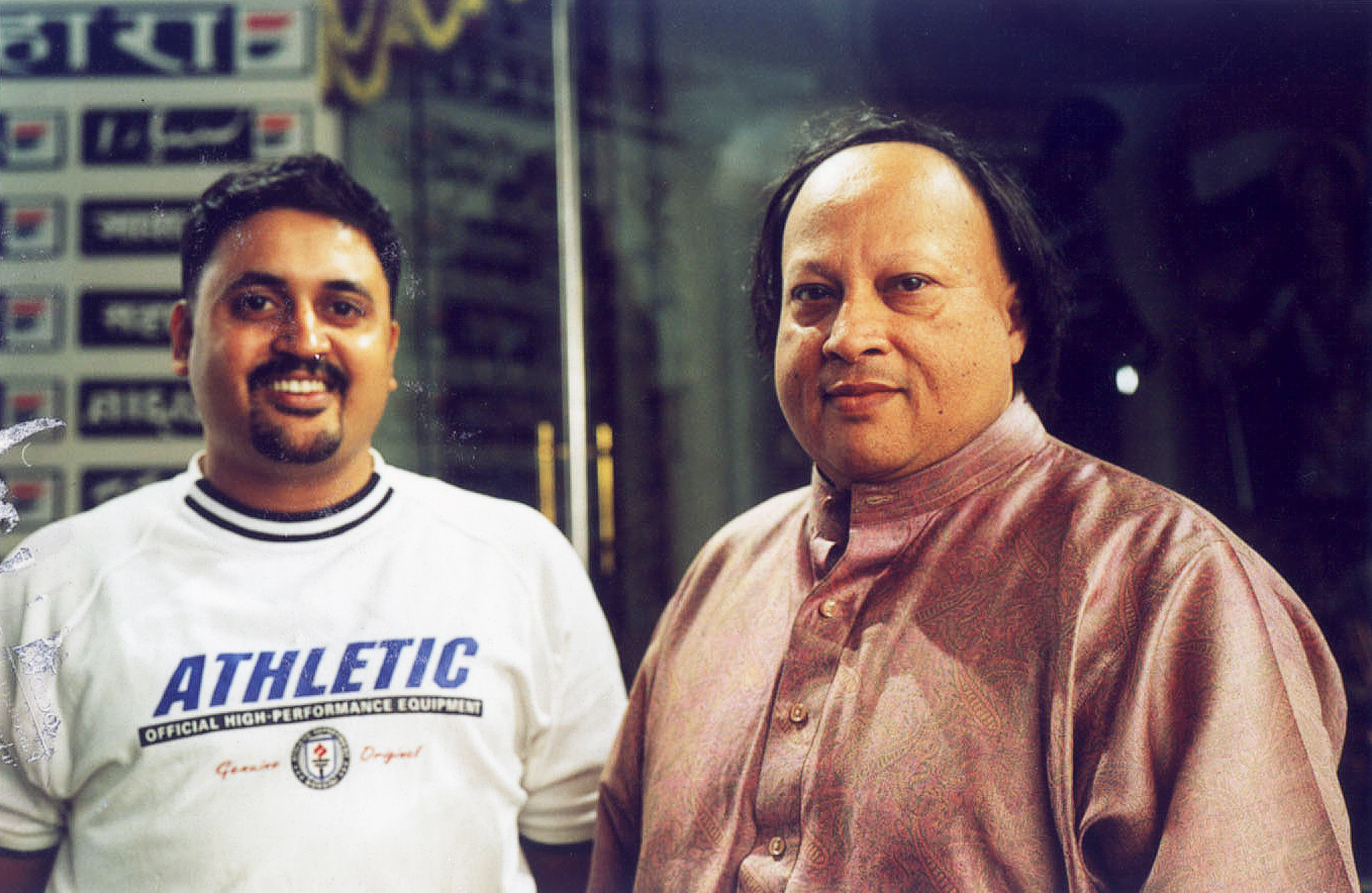 Rajeev Khandelwal with Nusrat Fateh Ali Khan